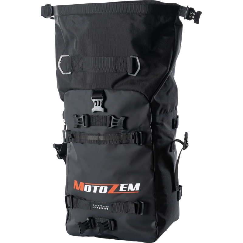Veekindel mootorrattakott MotoZem DryBag must 27,5 l