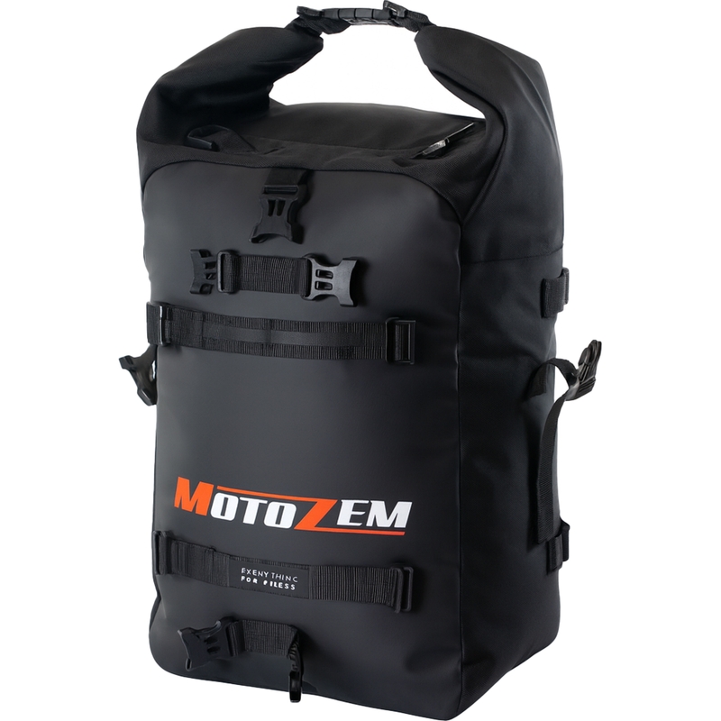 Veekindel mootorrattakott MotoZem DryBag must 27,5 l