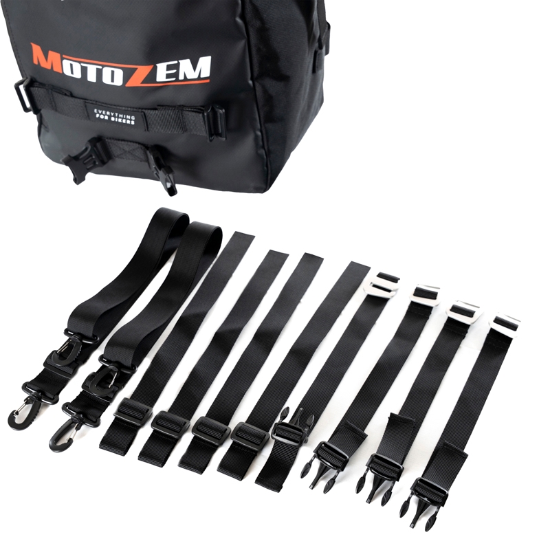 Veekindel mootorrattakott MotoZem DryBag must 27,5 l