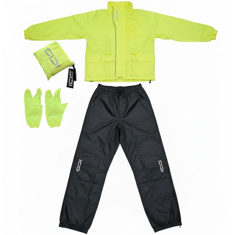 Mootorratta vihmakeep SiDi Tempora fluokollane-must