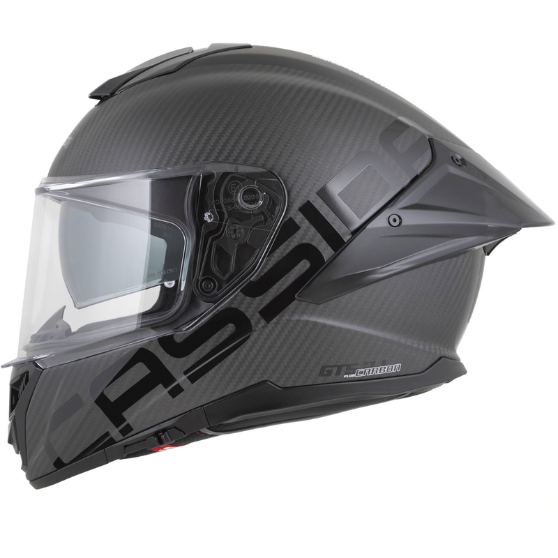 Cassida Integral GTS 2.1 Plus Carbon täisnäoga mootorrattakiiver matt süsinik-must-valge