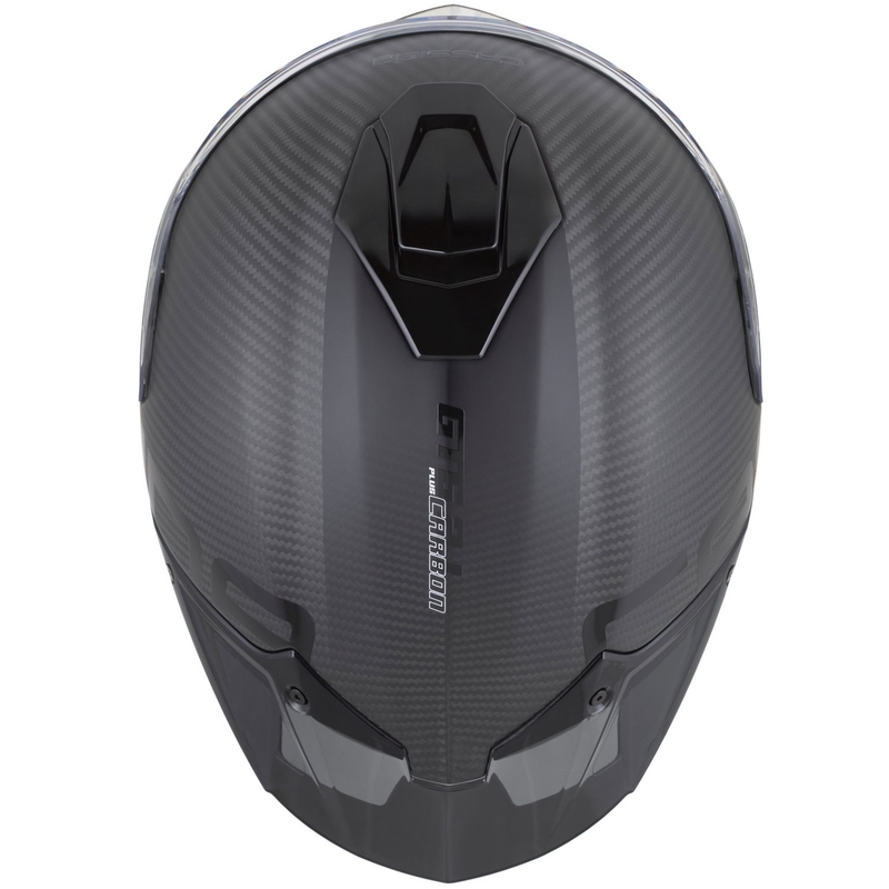 Cassida Integral GTS 2.1 Plus Carbon täisnäoga mootorrattakiiver matt süsinik-must-valge