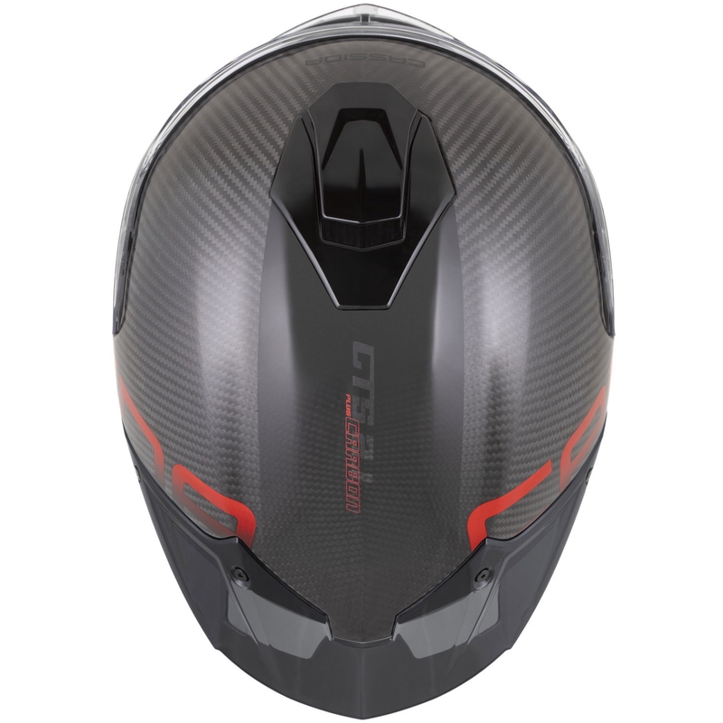 Cassida Integral GTS 2.1 Plus Carbon täisnäoga mootorrattakiiver matt süsinikpunane