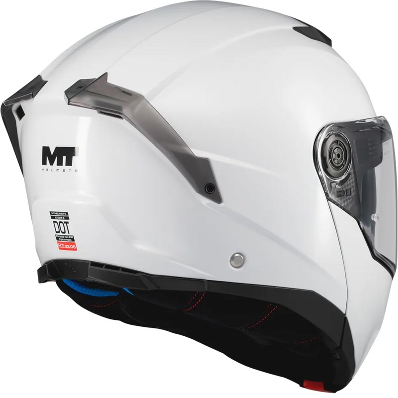 Ülesklapitav mootorrattakiiver MT Atom 2 SV Pure A0 valge