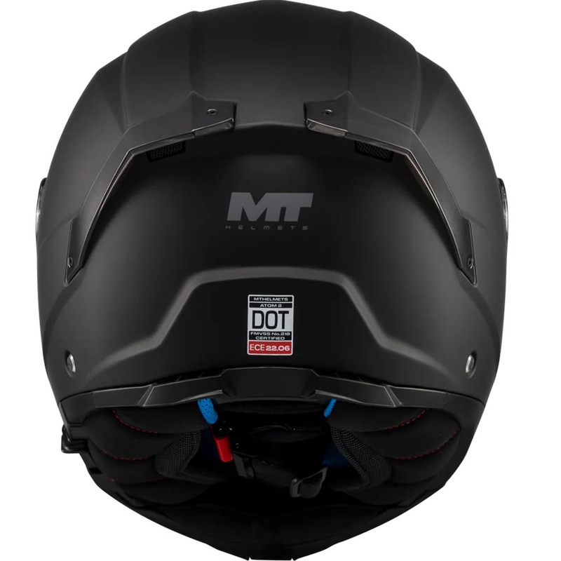 Ülesklapitav mootorrattakiiver MT Atom 2 SV Pure A1 matt must