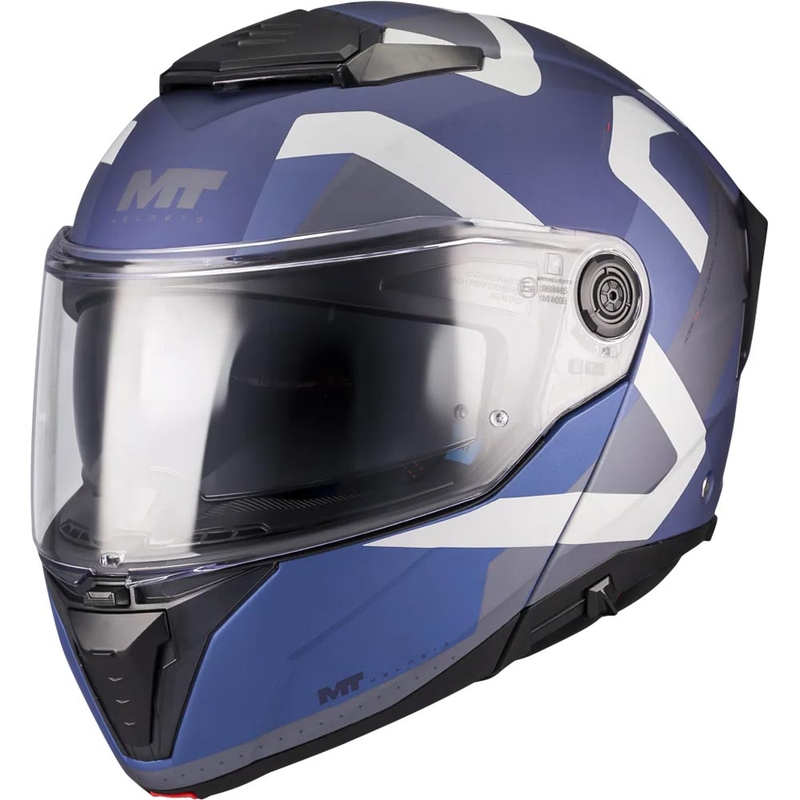 Ülesklapitav mootorrattakiiver MT Atom 2 SV Dexter C2 matt sinakashall