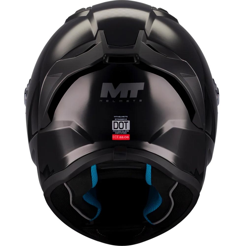 Laste täisnägu katv mootorrattakiiver MT Stinger 2 A1 matt must