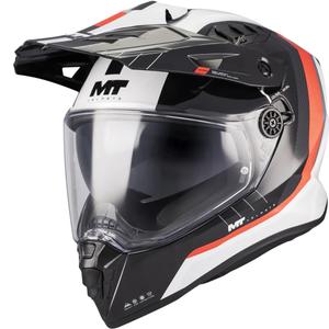 Enduro mootorrattakiiver MT Track SV Nomad A15 valge-must-punane