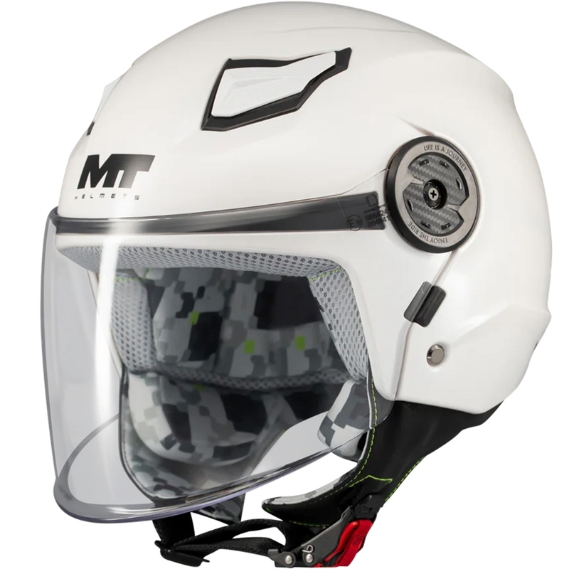 Laste avatud mootorrattakiiver MT Lite Pure A0 valge