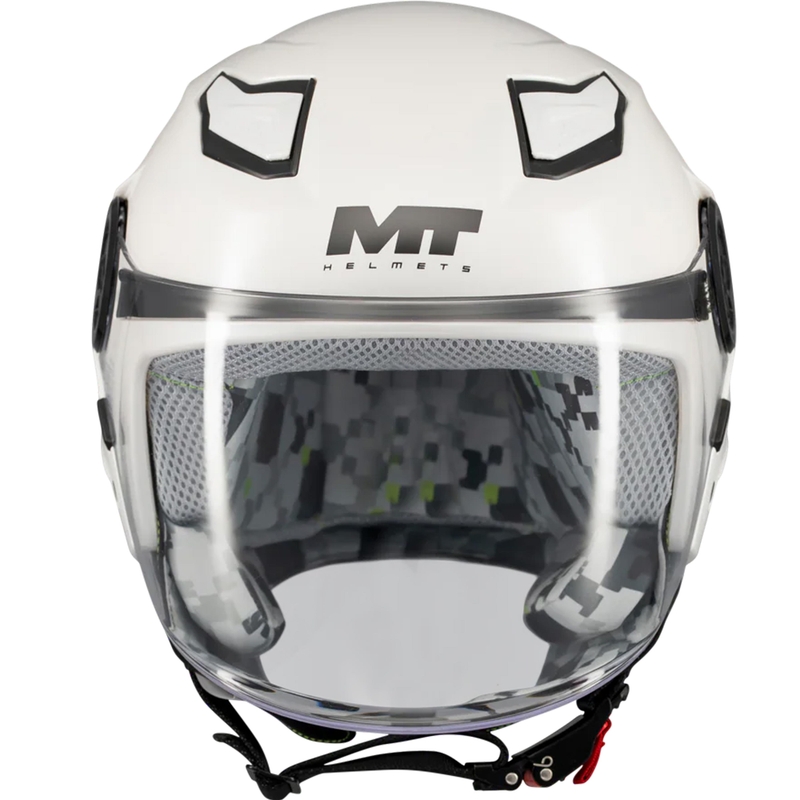 Laste avatud mootorrattakiiver MT Lite Pure A0 valge
