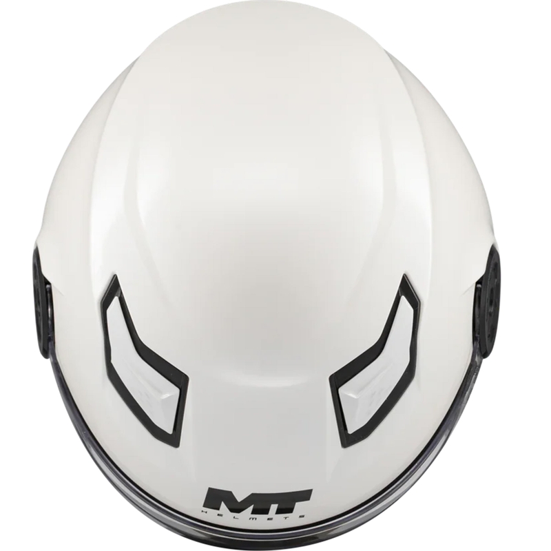 Laste avatud mootorrattakiiver MT Lite Pure A0 valge