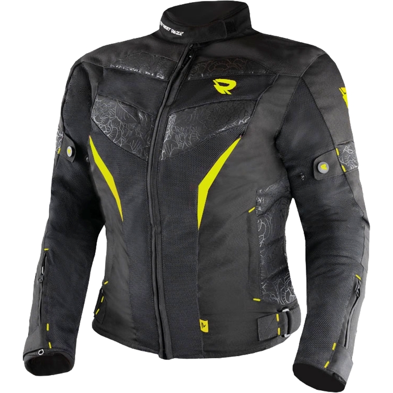 Naiste mootorratta jope Street Racer Rose Air must-fluo kollane