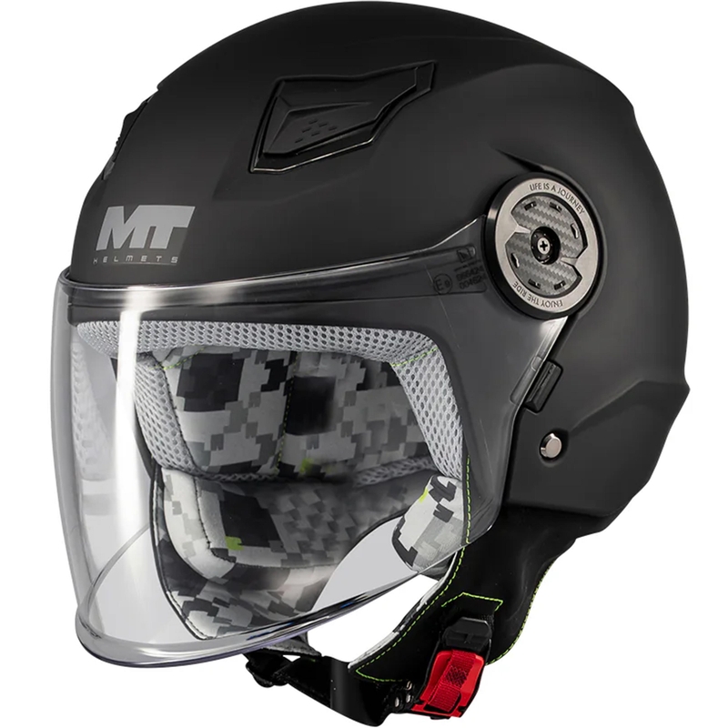 Laste avatud mootorrattakiiver MT Lite Pure A1 matt must