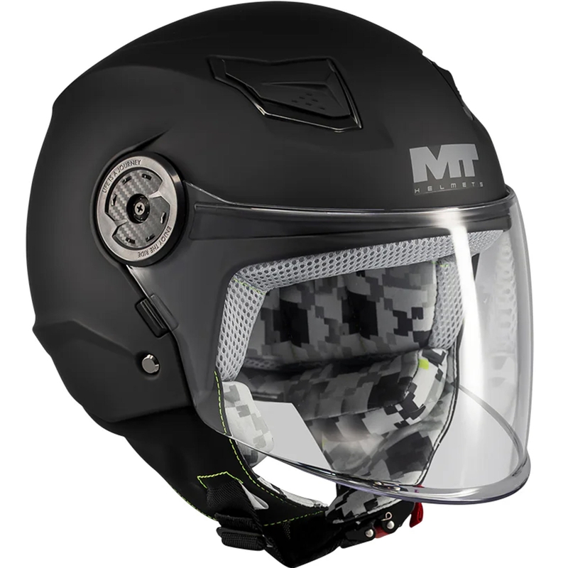 Laste avatud mootorrattakiiver MT Lite Pure A1 matt must
