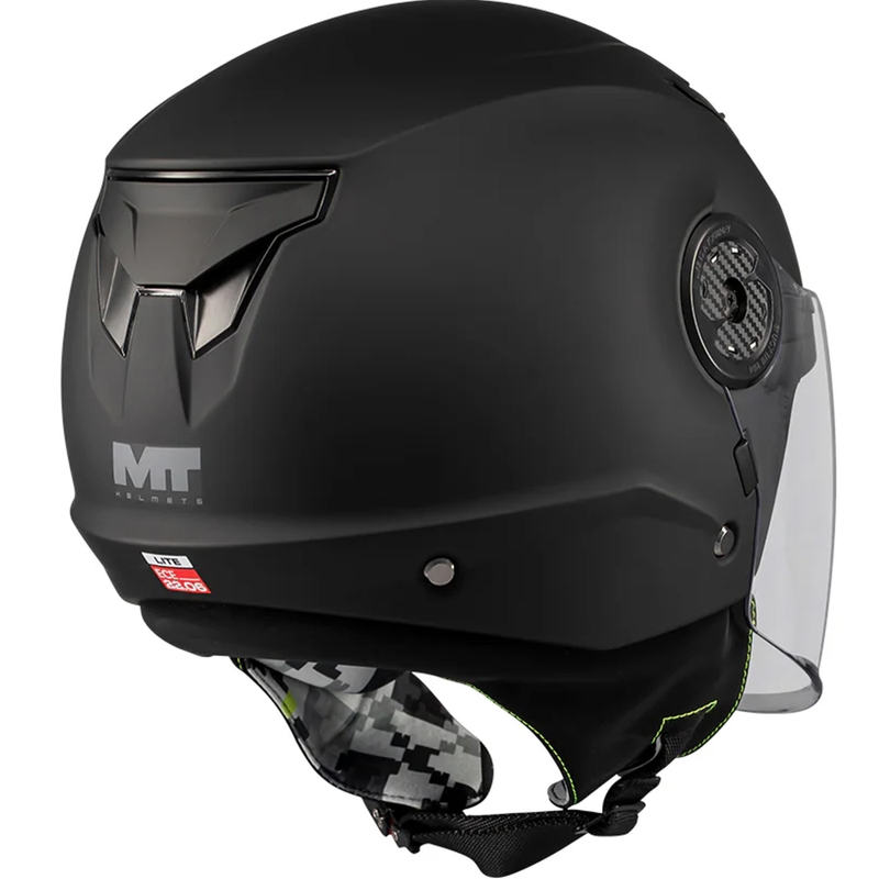 Laste avatud mootorrattakiiver MT Lite Pure A1 matt must