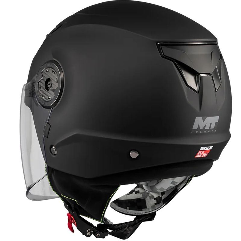 Laste avatud mootorrattakiiver MT Lite Pure A1 matt must
