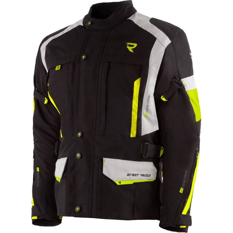 Street Racer Hilax must-hall-kollane mootorrattajope