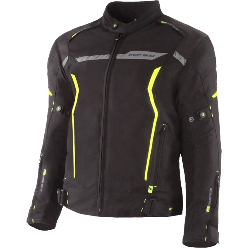 Street Racer Flex must-fluo kollane mootorratta jope