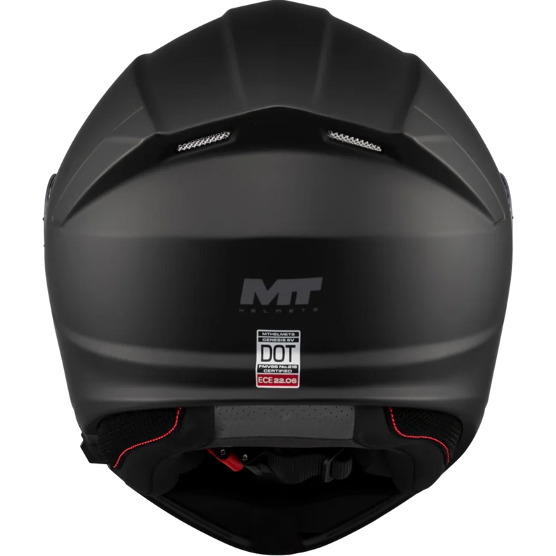 Ülesklapitav mootorrattakiiver MT Genesis SV Pure A1 matt must