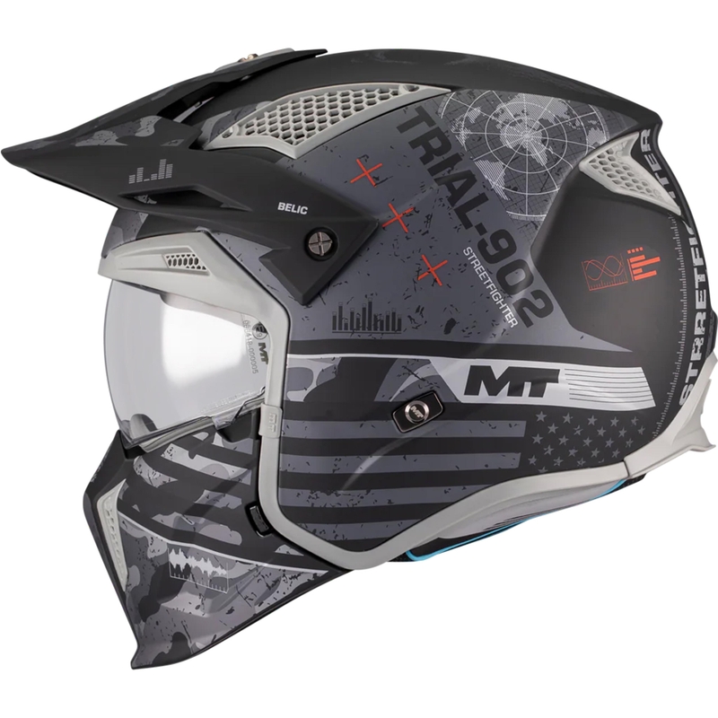 Moodulmootorratta kiiver MT Streetfighter SV S Belic B2 matt must-hall