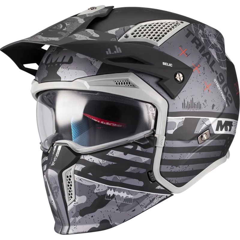 Moodulmootorratta kiiver MT Streetfighter SV S Belic B2 matt must-hall