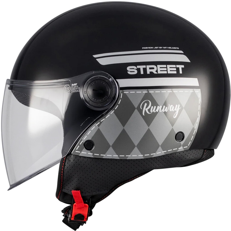 Avatud mootorrattakiiver MT Street S Runway B2 must-hall