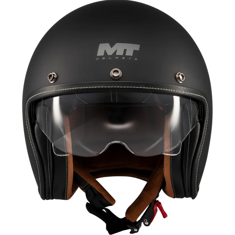 Avatud mootorrattakiiver MT Lemans 2 SV S Pure A1 matt must