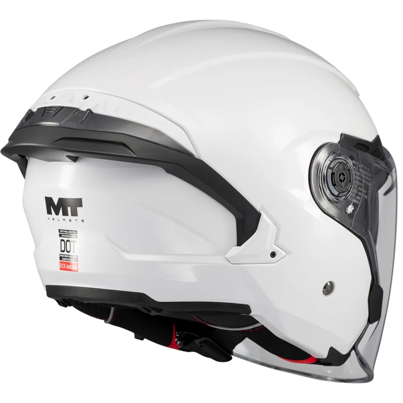 Avatud mootorrattakiiver MT Cosmo SV Pure A0 valge