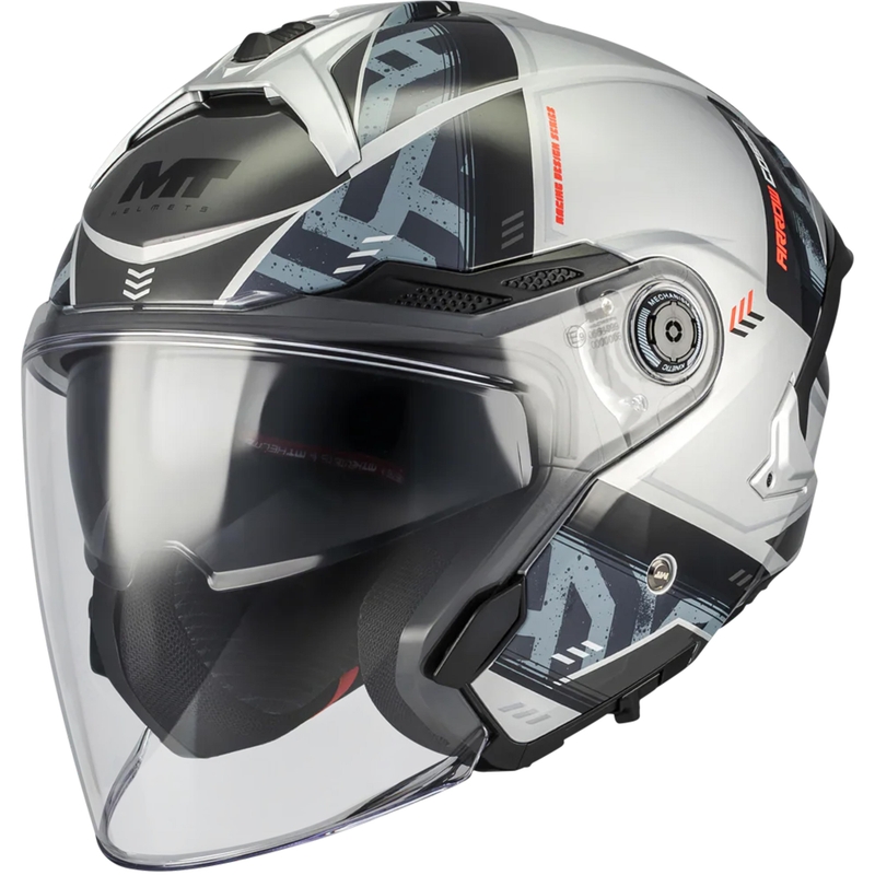 Avatud mootorrattakiiver MT Cosmo SV Arrow C2 hall-must