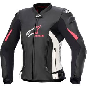 Alpinestars GP PLUS 4 naiste mootorratta jope must, valge ja roosa