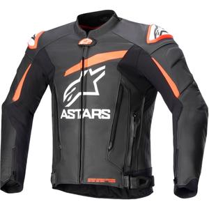 Alpinestars GP PLUS 4 must-fluo punane-valge mootorratta jope