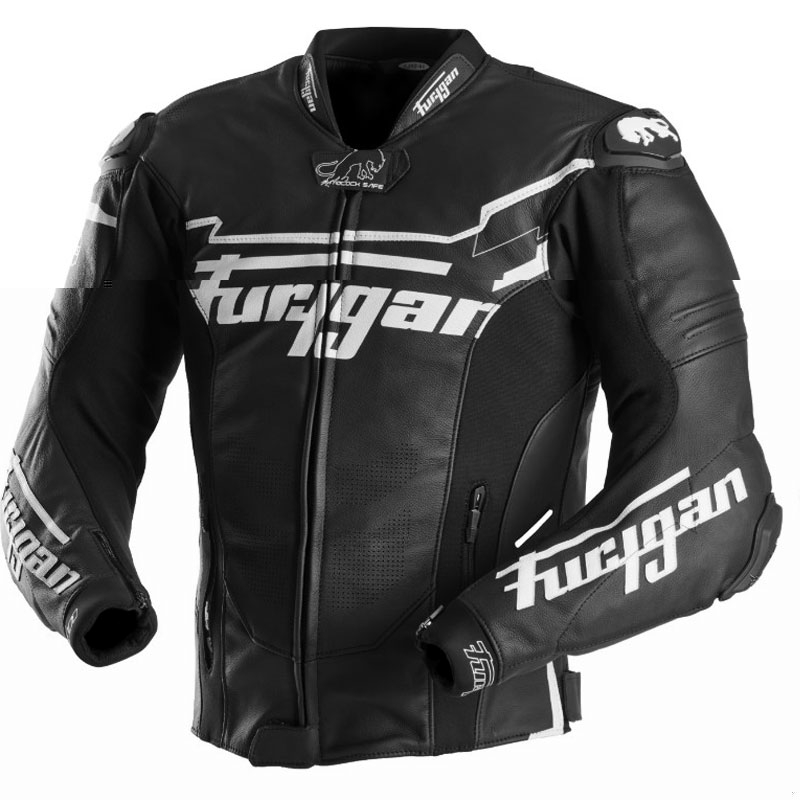 Furygan Sirius must-valge nahast mootorratta jakk
