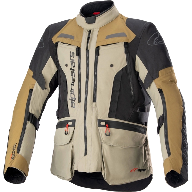 Alpinestars Bogota PRO Drystar roheline-must mootorratta jakk