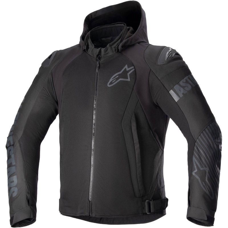 Alpinestars Zaca Air veekindel must mootorratta jope