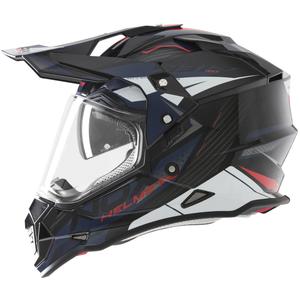 Enduro mootorratta kiiver NOX N312 Track sinine-punane