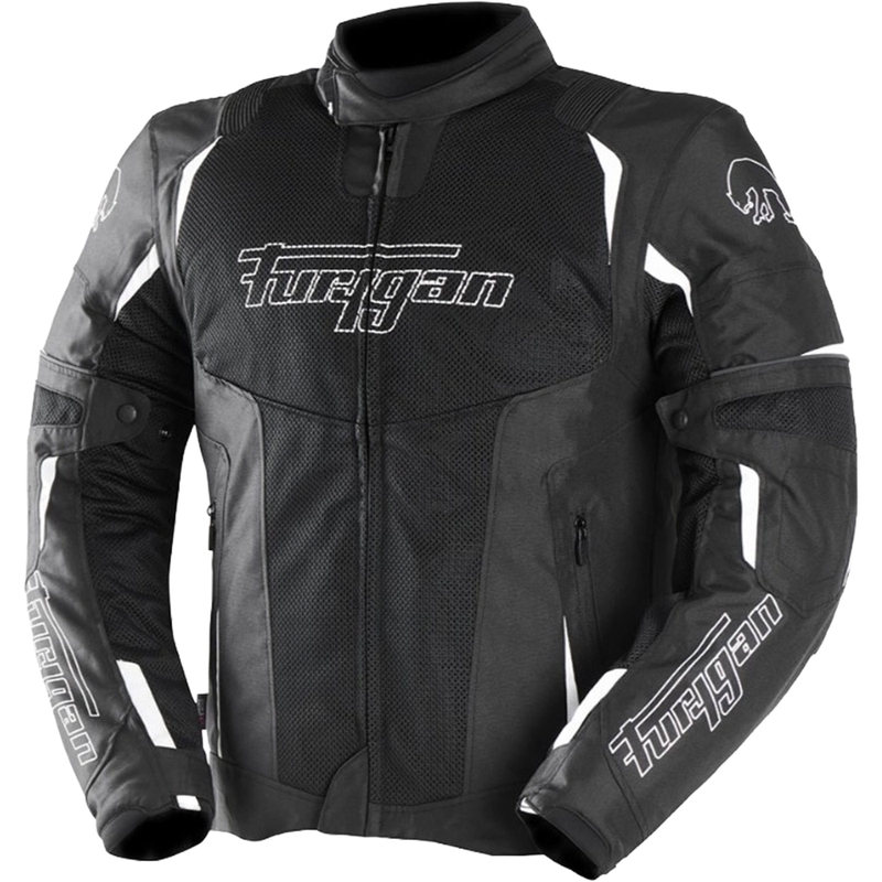 Mootorratta jope Furygan ULTRA SPARK 3IN1 VENTED+ must ja valge