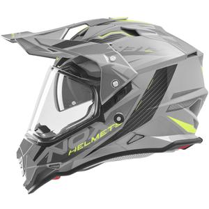 Enduro mootorratta kiiver NOX N312 Track hall-fluorestseeriv kollane