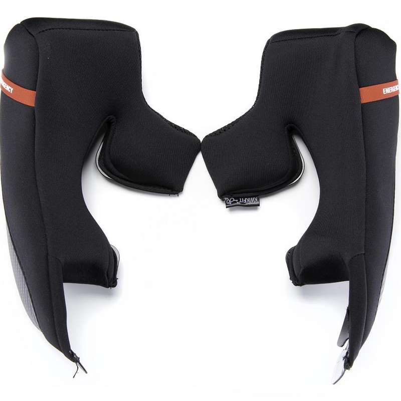 Põsepadjad Scorpion EXO-1500 Air mootorrattakiivrile, mustad