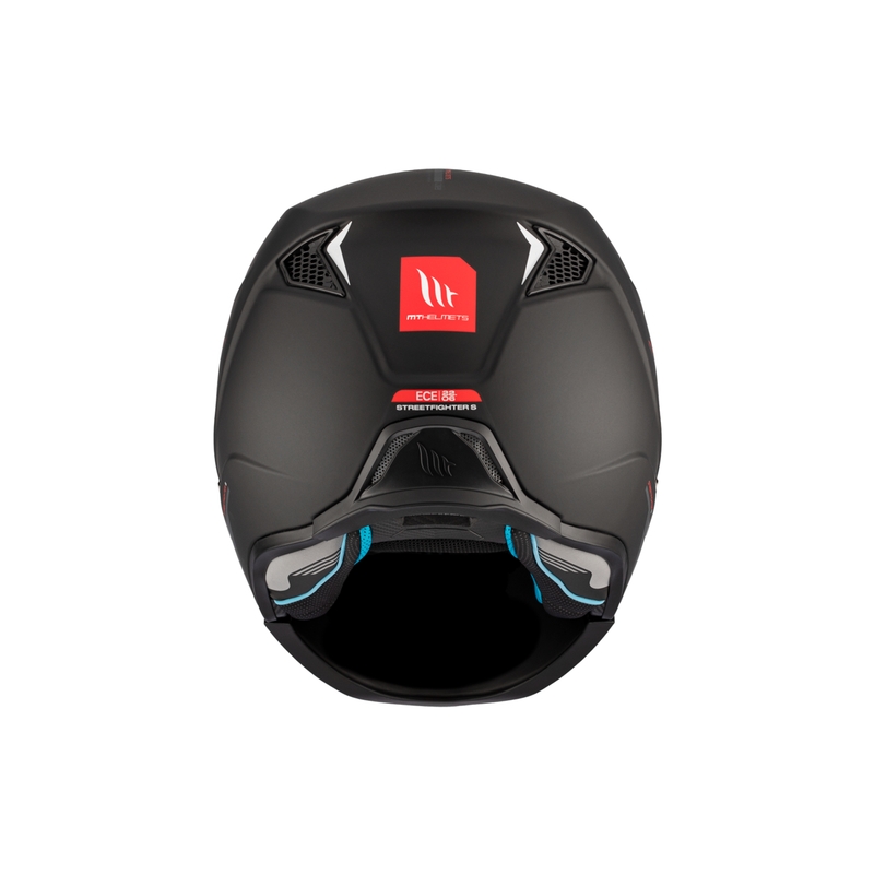 Avatud kiiver maskiga MT Streetfighter SV S Solid A1 must matt iriidiumist visiiriga - II kvaliteet - II. kvaliteet