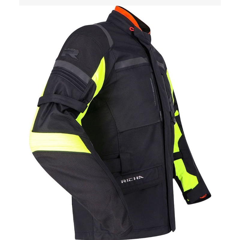RICHA Brutus GTX mootorrattajope must-fluorestseeriv kollane soodusmüük - 2. kvaliteet allahindlus - II. kvaliteet
