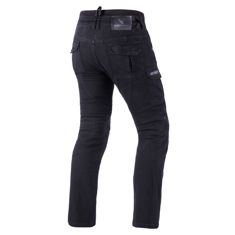 Street Racer Cargo CE mootorratta teksad mustad 2 - 2. kvaliteet - II. kvaliteet