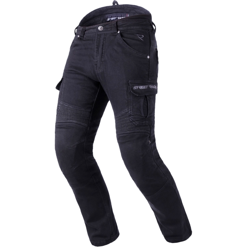 Street Racer Cargo CE mootorratta teksad mustad 2 - 2. kvaliteet - II. kvaliteet