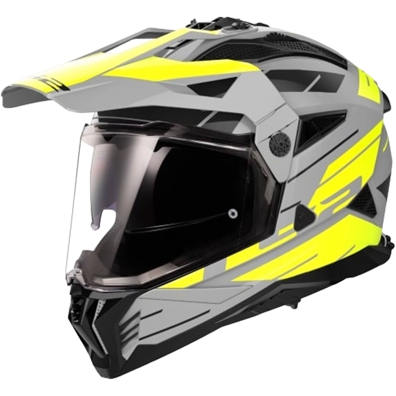 Enduro mootorratta kiiver LS2 MX702 PIONEER II NAMIB hall-fluo kollane