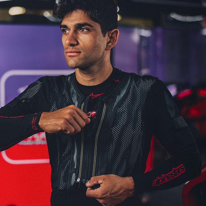 Alpinestars TECH-AIR®7X süsteemi turvapadjavest must-punane - II klass - II. kvaliteet