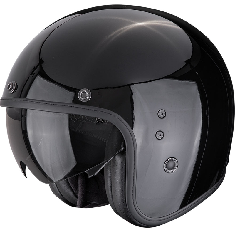 Avatud mootorrattakiiver Scorpion Belfast EVO Solid must - II kvaliteet - II. kvaliteet