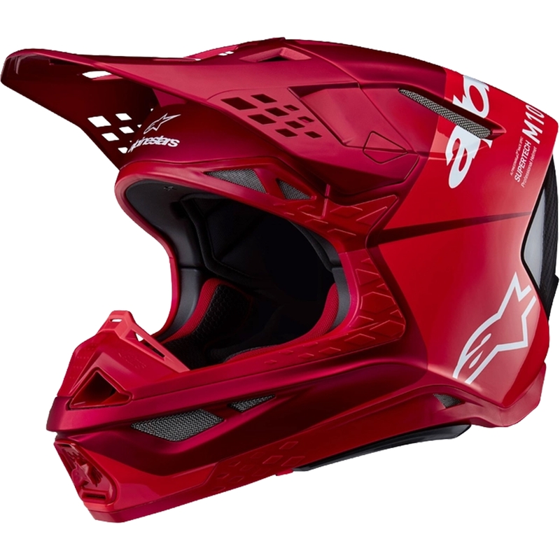 Alpinestars Supertech S-M10 Flood motokrossikiiver matt fluo punane