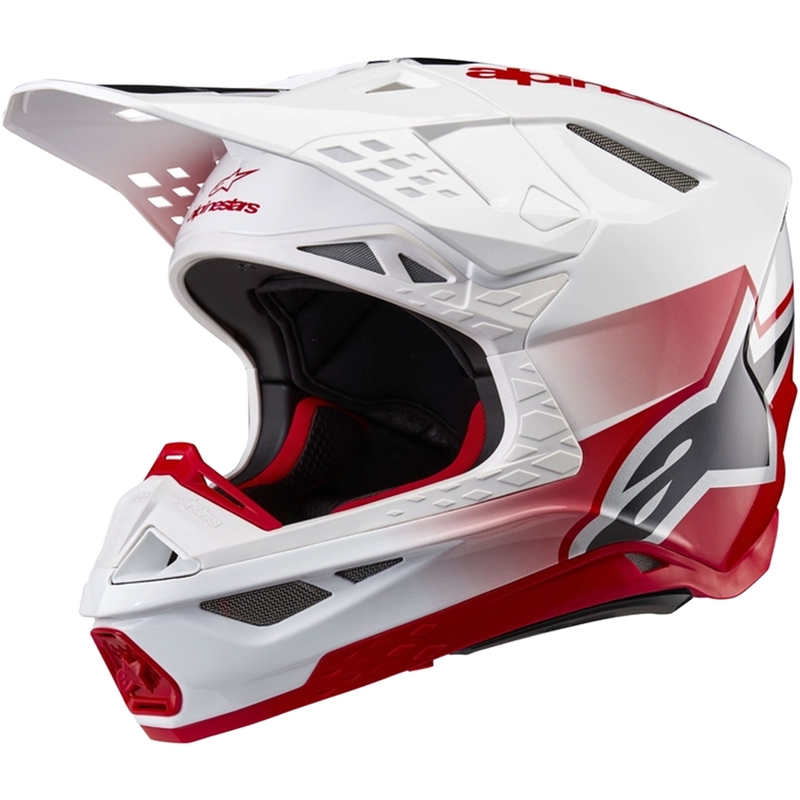Alpinestars Supertech S-M10 Unite motokrossikiiver punane ja valge
