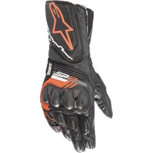 Mootorrattakindad Alpinestars SP-8 must-fluo punane