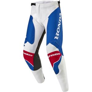 Alpinestars Racer Iconic Honda motokrossipüksid valge-sinine-punane-mustad
