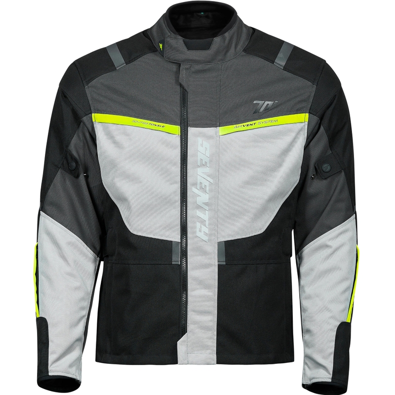 Naiste mootorrattajakk Seventy Degrees SD-JT85 Tonale must-hall-fluorestseeriv kollane